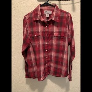 Wrancher by wrangler button down shirt